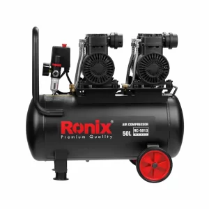 نمای چپ کمپرسور باد 50 لیتری رونیکس مدل RC-5013