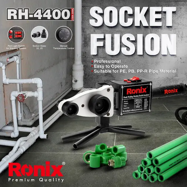 تصویر دیگری از اتو لوله سبز رونیکس مدل RH-4400
