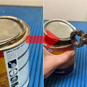 آموزش باز کردن درب قوطی رنگ
