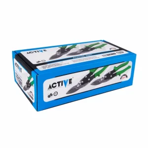 تصویری از جعبه بسته بندی رنگی قیچی ورق بر راست بر اکتیو مدل AC-6210R