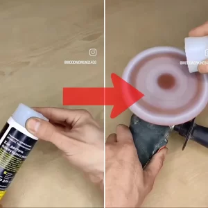 نحوه پاک کردن صمغ چوب از صفحه سنباده