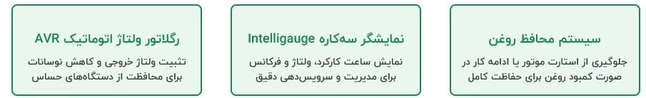 سیستم های موتور برق ۳۵۰۰ وات گرین پاور مدل GR4500-ES