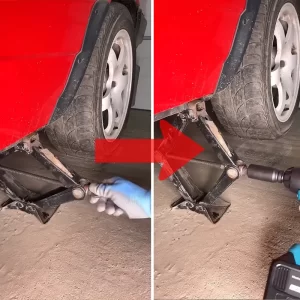 جک زدن ماشین با بکس شارژی