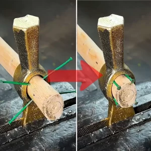 آموزش اتصال دسته چوبی به کلنگ