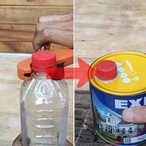 ترفند جالب برای ساختن درب قوطی رنگ