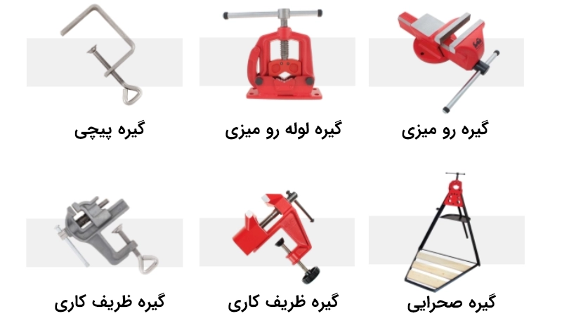 راهنمای انتخاب و مقایسه انواع گیره های ایران پتک