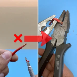 لخت کردن سیم با کمک انبردست