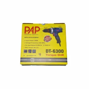 بسته بندی دریل پیچ گوشتی برقی 300 وات پی ای پی مدل DT-6300