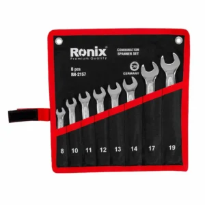 تصویر آچار سری ۸ عددی یکسر تخت یکسر رینگ رونیکس مدل RH-2157