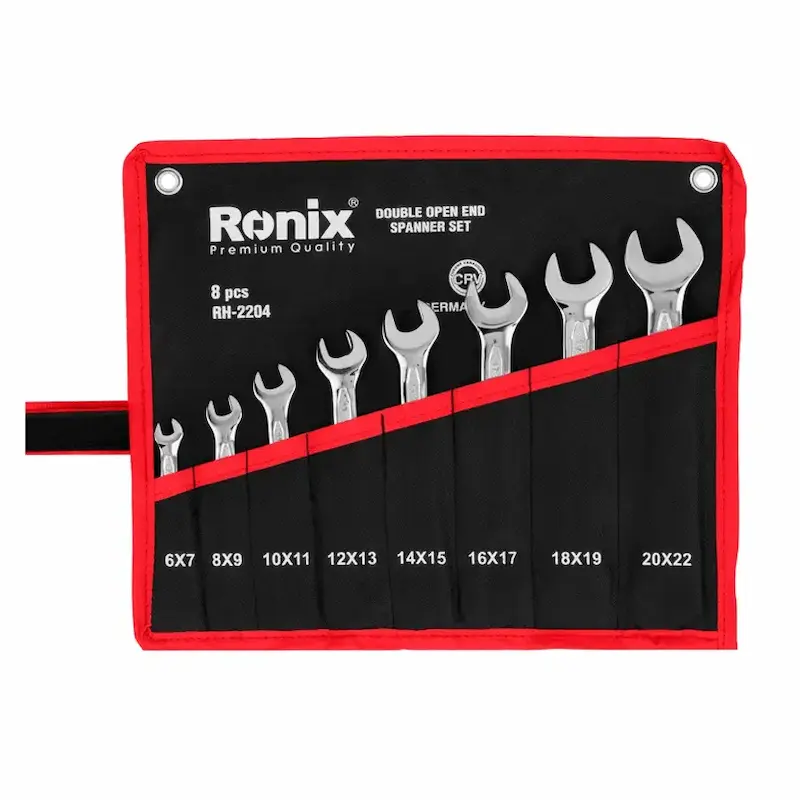 آچار سری ۸ عددی دو سر تخت رونیکس مدل RH-2204
