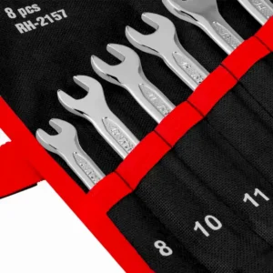 ابعاد آچار سری ۸ عددی یکسر تخت یکسر رینگ رونیکس مدل RH-2157