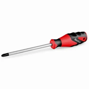 پیچ گوشتی چهارسو دسته پلاستیکی سایز 1255 رونیکس مدل RH-2856