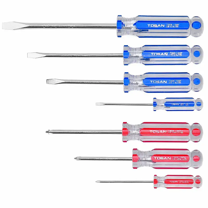 مجموعه 7 عددی پیچ گوشتی دسته کریستالی توسن مدل T90N-SB7S
