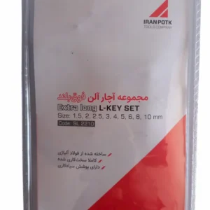 اطلاعات مجموعه ۹ عددی آچار آلن فوق بلند ایران پتک مدل SL 2210